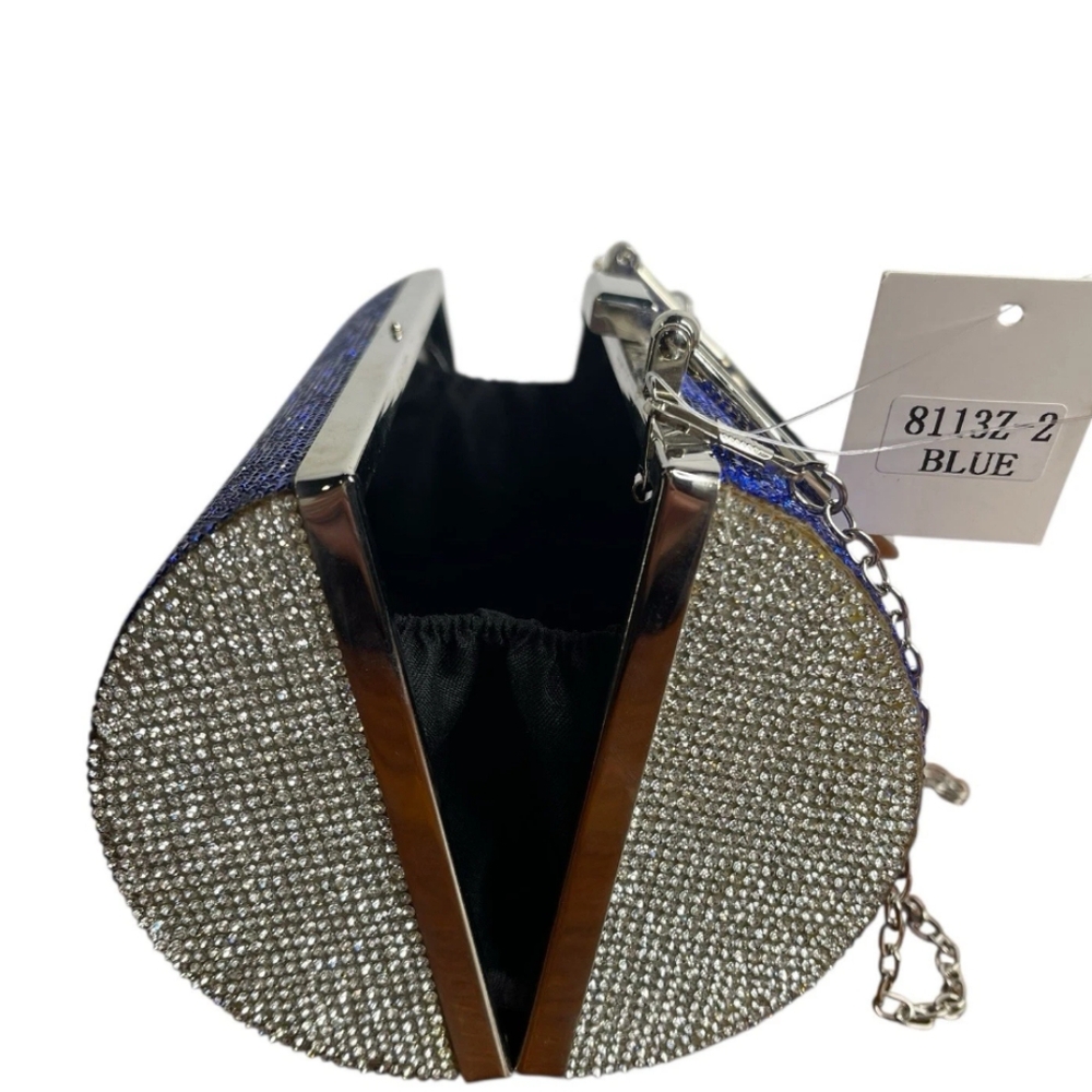 Pepsi Blue Rhinestone Clutch Bag - Picture 7 of 11